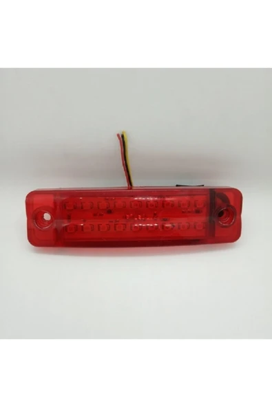 T.A.S. 18 Ledli Parmak Led Lamba Kırmızı 24v (2 Adet) ürün görseli 1