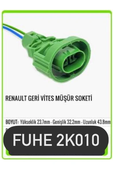 fuhe Fhe 2k010 Renault Geri Vites Müşür Soketi ürün görseli 1
