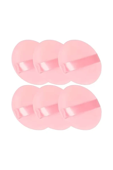 MORESUN 6'lı Set Yeniden Kullanılabilir Pembe Pudra Ponponu ürün görseli 1