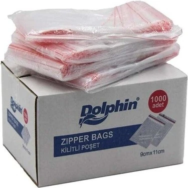 ŞeyliŞeyler - Dolphin Kilitli Poşet 9x11 cm 1000 Adet 1 Kutu ürün görseli 1