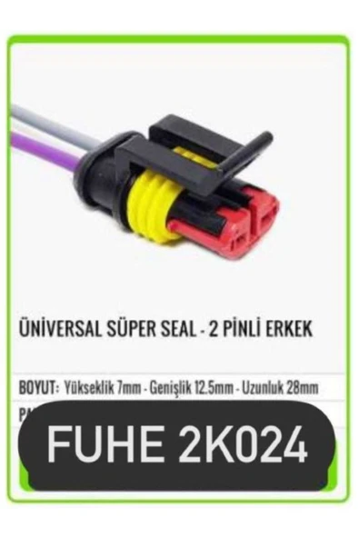 fuhe Fhe 2k024 Üniversal Süper Seal - 2 Pinli Erkek Soket ürün görseli 1