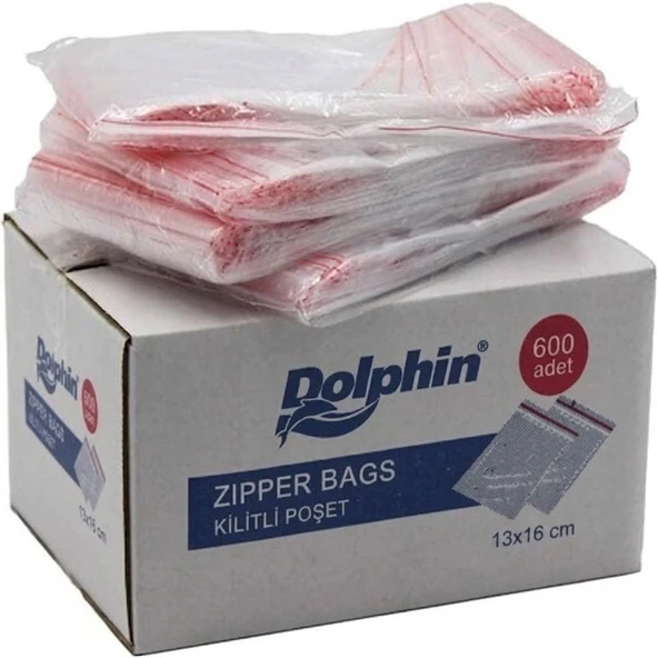 ŞeyliŞeyler - Dolphin Kilitli Poşet 13x16 cm 600 Adet 1 Kutu ürün görseli 1