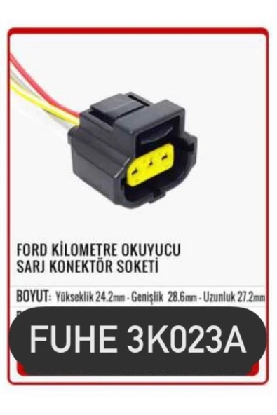 fuhe Fhe 3k023a Ford Kilometre Okuyucu Sarj Konjektör Soketi ürün görseli 1