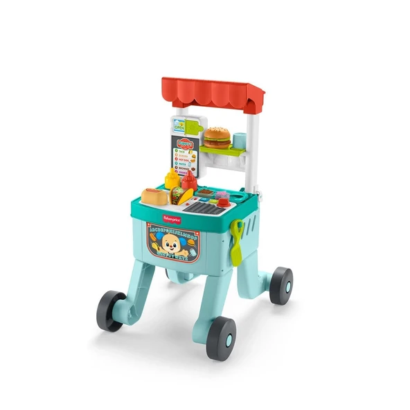 JLM95 Fisher-Price Eğlen ve Öğren 4ü 1 Arada Alışveriş Sepeti Yürüteç ürün görseli 1
