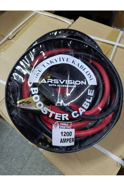 ARSVİSİON AUTO ACCESSORIES Profesyonel Akü Takviye Kablosu ve Universal Model 1200A 2.3 Metre Çantalı ürün görseli 1