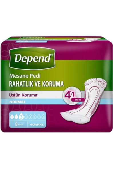 DEPEND MESANE PEDİ KADIN NORMAL 12 Lİ 4 PAKET - Resim 2