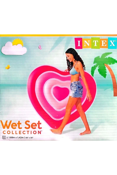 INTEX 58727 SEVGİLİ KALP ŞEKİLLİ YATAK 155CM ürün görseli 1