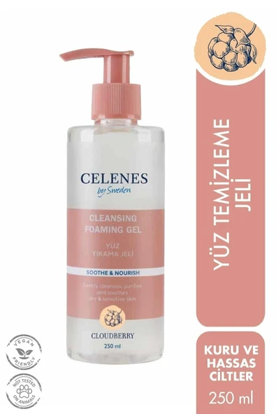 CELENES CLOUDB.KURU HASSAS.YÜZ YIKAMA JELİ 250ML 1 ADET ürün görseli 1