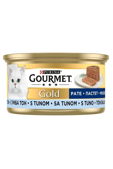 Purina Gourmet Gold Kıyılmış Ton Balıklı Konserve Yetişkin Kedi Maması 12 x 85 G ürün görseli 1