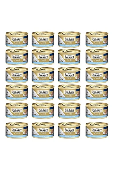 Gourmet Gold Kıyılmış Ton Balıklı Konserve Yetişkin Kedi Maması 24 x 85 G ürün görseli 1