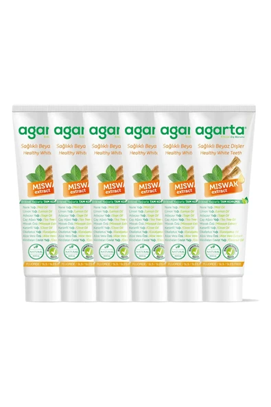 AGARTA BİTKİSEL TAM KORUMA DİŞ MACUNU MİSVAK 100ML ürün görseli 1