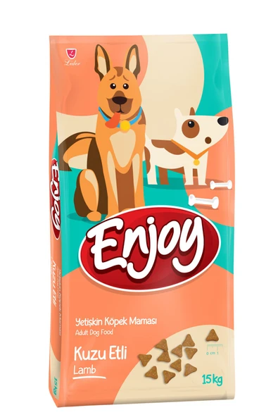 ENJOY KUZU VE PİRİNÇLİ YETİŞ. KÖPEK MAMASI 15 KG 1 ADET ürün görseli 1