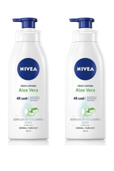 NİVEA VÜCUT BAKIM LOSYON ALOE VERA (PUMP) 400 ML ürün görseli 1