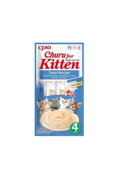 CİAO CHURU YAVRU KEDİ TUNA BALIKLI ÖDÜL MAMA 56GR ürün görseli 1