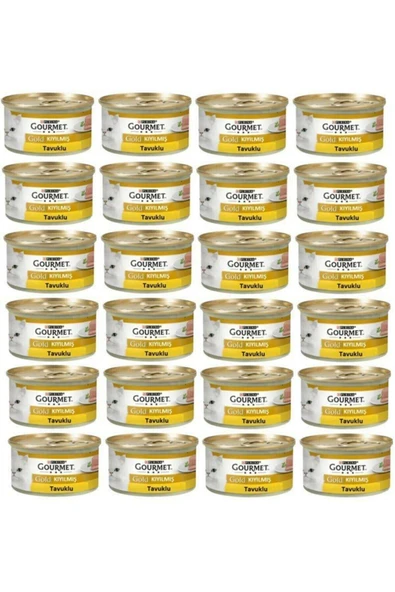 Purina Gourmet Gold Kıyılmış Tavuklu Yetişkin Kedi Konserve Maması 24 x 85 G ürün görseli 1