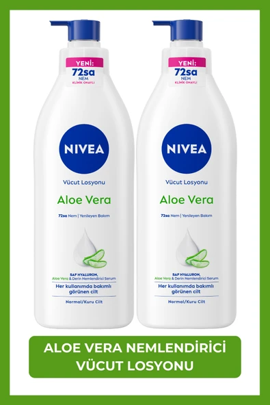 NİVEA VÜCUT BAKIM LOSYON ALOE VERA (PUMP) 400 ML ürün görseli 1