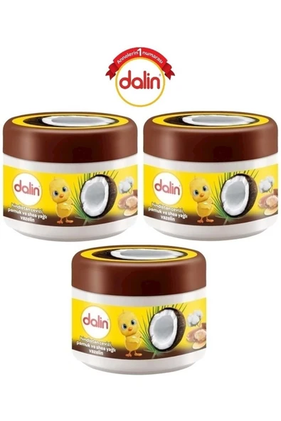 DALİN VAZELİN 100 ML HİNDİSTAN CEVİZLİ 3 ADET ürün görseli 1