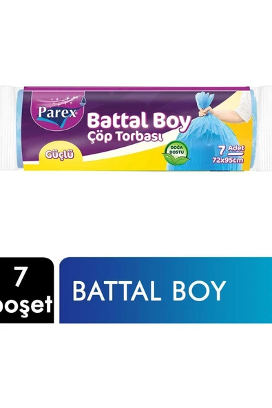 Parex Güçlü Çöp Torbası Battal Boy  1 Pkt ürün görseli 1