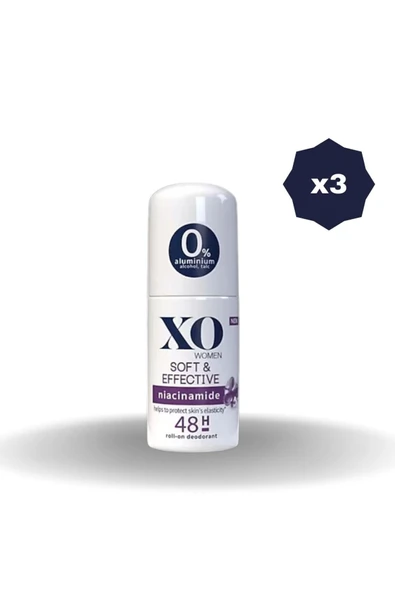 XO ROLL-ON BUNDLE SOFT&EFFECTİVE WOMEN 50 ML 3 ADET ürün görseli 1