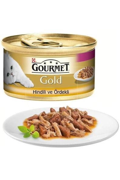 Gourmet Gold Parça Etli hindiördek Kedi Konse 85gr ürün görseli 1