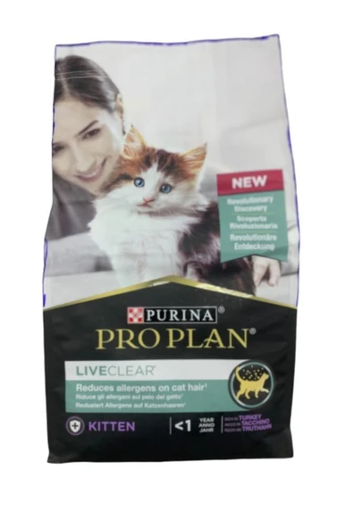 PROPLAN YAVRU KEDİ MAMASI LİVECLEAR HİNDİ 1,4 KG ürün görseli 1