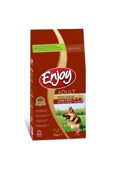 ENJOY KUZU VE PİRİNÇLİ YETİŞ. KÖPEK MAMASI 15 KG 1 ADET ürün görseli 1