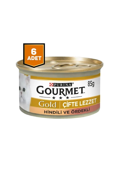 Gourmet Gold Parça Etli hindiördek Kedi Konse 85gr ürün görseli 1