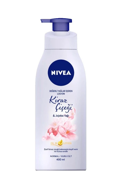 NİVEA VÜCUT BAKIM LOSYON KİRAZ ÇİÇEĞİ JOJOBA 400ML ürün görseli 1