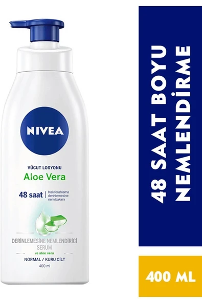 NİVEA VÜCUT BAKIM LOSYON ALOE VERA (PUMP) 400 ML ürün görseli 1