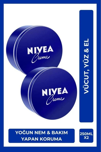 NİVEA KREM 250 ML TENEKE - Resim 2