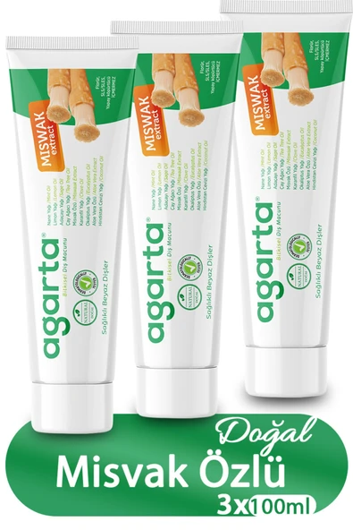 AGARTA BİTKİSEL TAM KORUMA DİŞ MACUNU MİSVAK 100ML ürün görseli 1