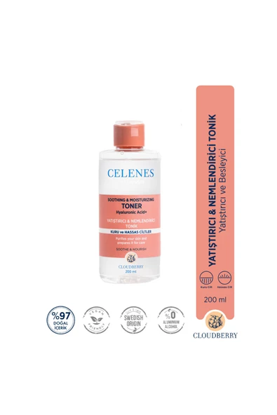 CELENES HYA.YOĞUN NEM. VE YATIŞT.CLOUD.TONİK 200ML 1 ADET ürün görseli 1