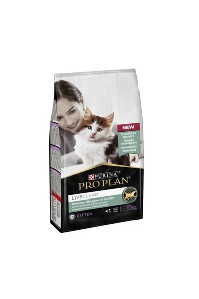 PROPLAN YAVRU KEDİ MAMASI LİVECLEAR HİNDİ 1,4 KG ürün görseli 1