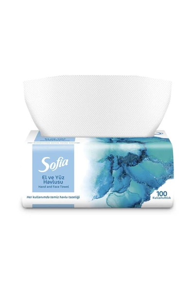SOFİA EL VE YÜZ HAVLUSU 100 LÜ 1 ADET - Resim 2