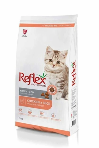 REFLEX YAVRU KEDİ KİTTEN TAVUKLU PİRİNÇLİ 15 KG 1 ADET ürün görseli 1