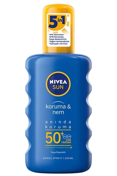 Nivea Sun Koruma ve Nem Spf 50+ Güneş Koruyucu 200 ml 1 ADET ürün görseli 1