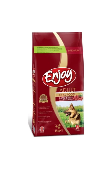 ENJOY KUZU VE PİRİNÇLİ YETİŞ. KÖPEK MAMASI 15 KG 1 ADET ürün görseli 1