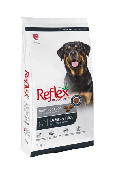 REFLEX KUZU ETİ&PİRİNÇ ADULT KÖPEK MAMA 10 KG ürün görseli 1