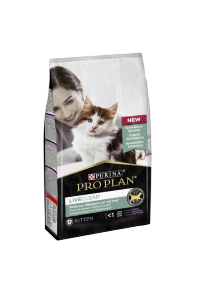 PROPLAN YAVRU KEDİ MAMASI LİVECLEAR HİNDİ 1,4 KG ürün görseli 1