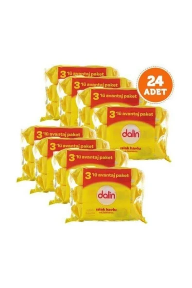 DALİN KLASİK ISLAK MENDİL FENEKSİZ 56 LI 24 ADET ürün görseli 1