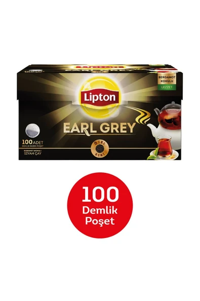 LİPTON EARLY GREY BERGAMOTLU 100*3,2 GR DEMLİK ÇAY ürün görseli 1