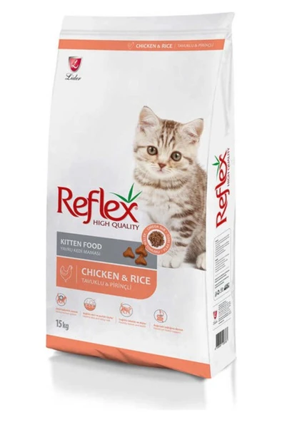 REFLEX YAVRU KEDİ KİTTEN TAVUKLU PİRİNÇLİ 15 KG 1 ADET ürün görseli 1