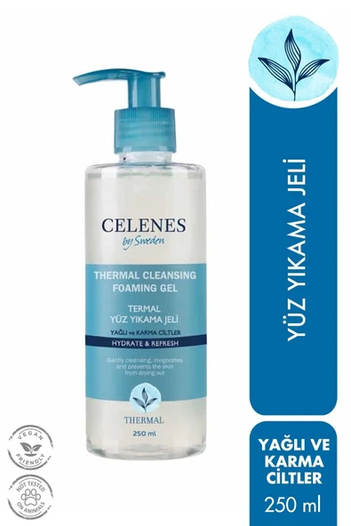 CELENES TER.YÜZ TEMİZLEME JELİ YAĞLI-KARMA 250ML 1 ADET ürün görseli 1