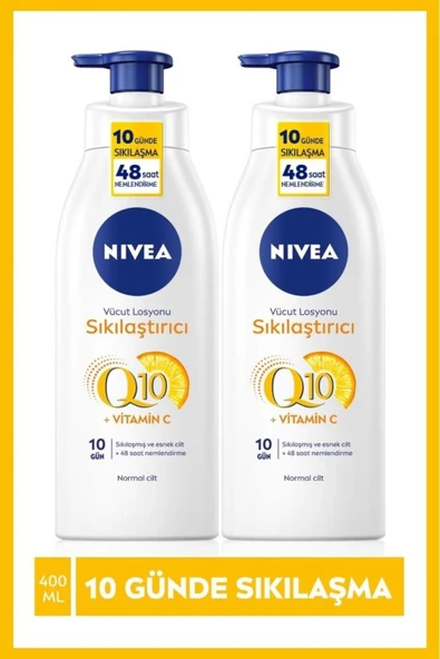 Nivea Q10 Vitamin C Sıkılaştırıcı Vücut Losyonu 2 x 400 ML ürün görseli 1