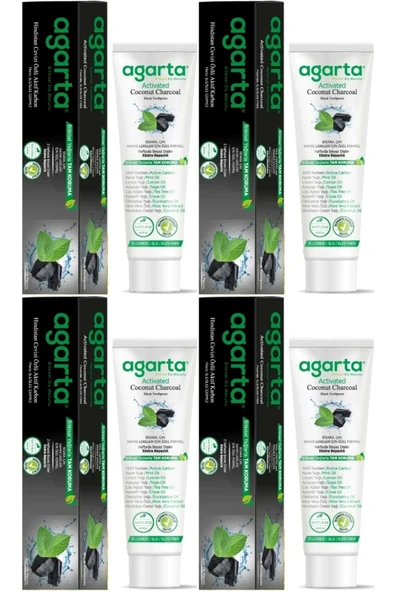 AGARTA DİŞ MACUNU AKT. KARBON HİND.CEV.ÖZLÜ 100 ML ürün görseli 1