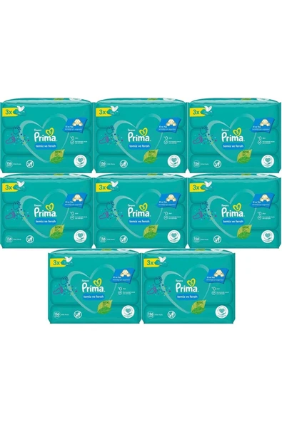 PRİMA ISLAK HAVLU FRESH TEMİZ FERAH 52Lİ 24 ADET ürün görseli 1