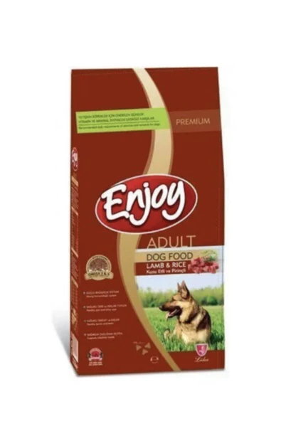 ENJOY KUZU VE PİRİNÇLİ YETİŞ. KÖPEK MAMASI 15 KG 1 ADET ürün görseli 1