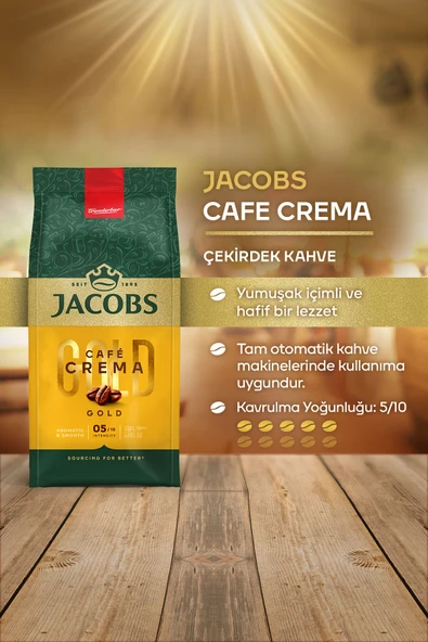 JACOBS CAFE CREMA ÇEKİRDEK KAHVE 500 GR - Resim 3