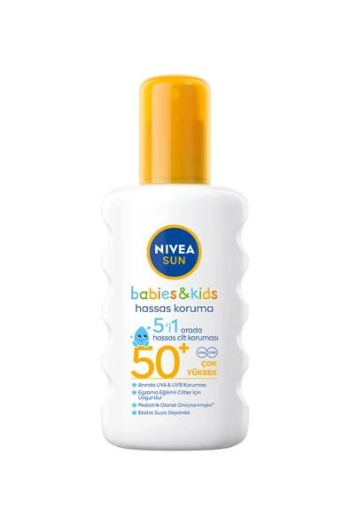NİVEA ÇOCUKLAR İÇİN GÜNEŞ KORUYUCU SPREY 200 ML 1 ADET ürün görseli 1