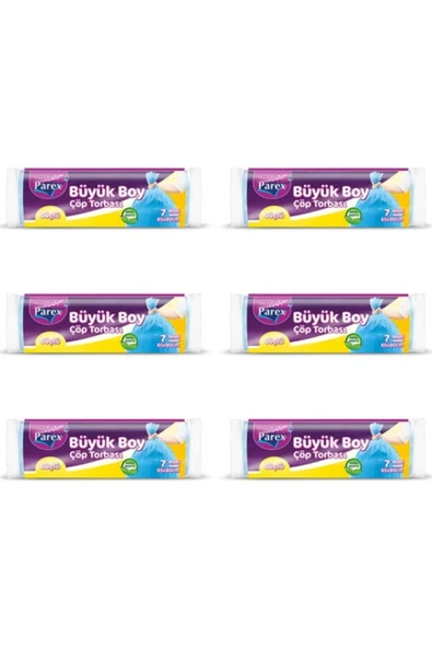 Parex Güçlü Büyük Boy Çöp Torbası 6 Pkt ürün görseli 1
